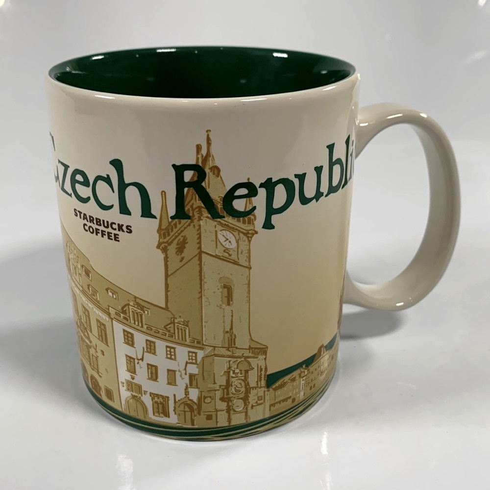 Starbucks Czech Republic Mug - Cream and Green